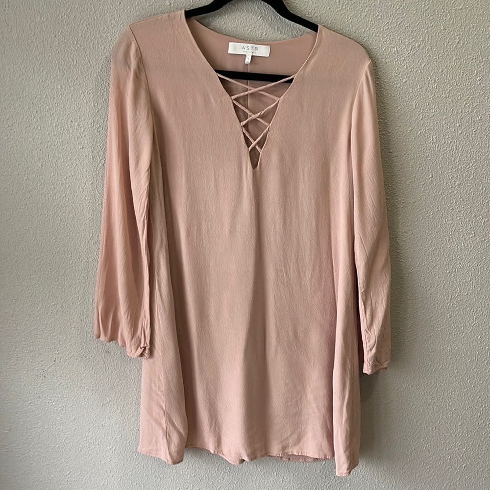 ASTR The Label Dress blush pink size small